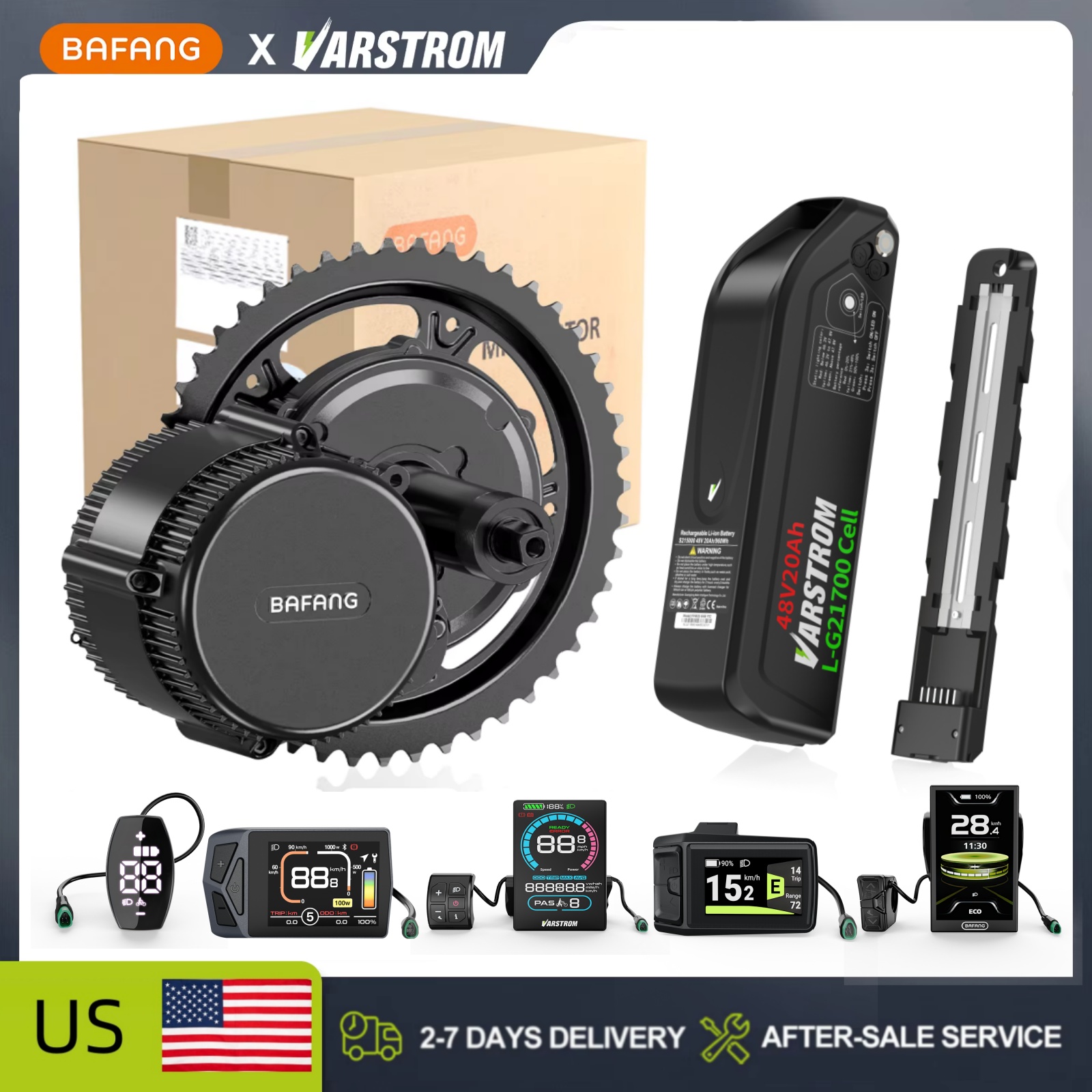 [US Stock]Bafang 48V Mid Drive - Mid Drive Conversion Kit 1000W ulasan dan harga